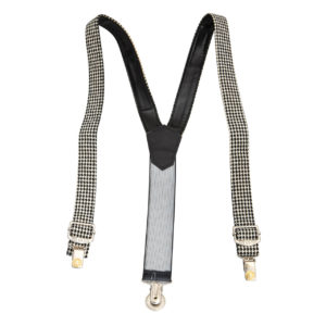 YOUNG VERSACE RARE SUSPENDERS WITH MEDUSA MOTIFS