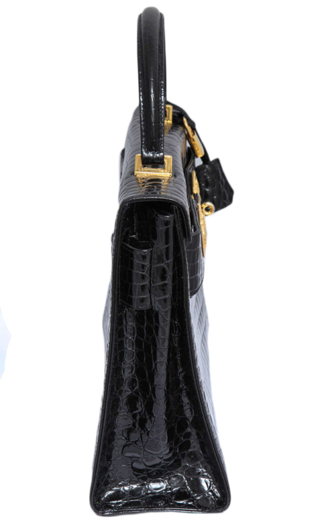 Gianni Versace Croc Embossed Couture Bag With Medusas | Bags, Versace bag,  Fashion designer handbags