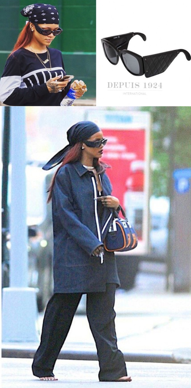 Rihanna Wears Depuis 1924 Vintage Chanel Quilted Leather