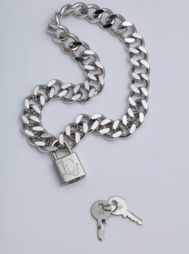 dior lock chain