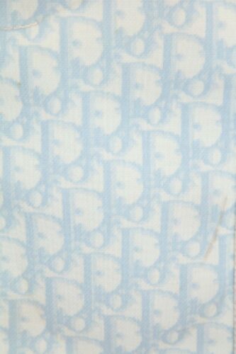 John Galliano for Christian Dior Light Blue Logo Oblique Tote Bag